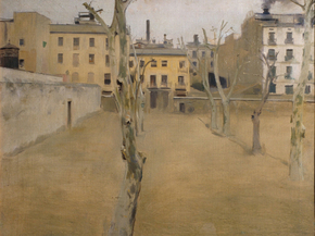 Ramon Casas - Courtyard of the old Barcelona prison | Рамон Касас