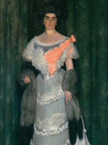 Ramon Casas - Montserrat Casas de Nieto, in Evening Dress | Рамон Касас