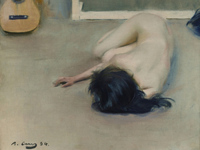 Ramon Casas - Nude with a guitar | Рамон Касас