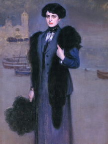 Ramon Casas - Portrait of Dolors Vidal | Рамон Касас
