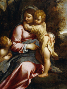Annibale Carracci - Madonna and Child with St John | Аннибале Карраччи