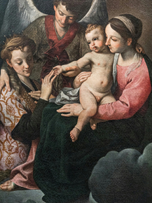 Annibale Carracci - Sposalizio mistico di santa Caterina | Аннибале Карраччи