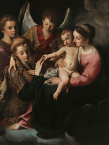 Annibale Carracci - The Mystical Marriage | Аннибале Карраччи