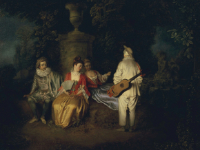 Antoine Watteau - The Foursome | Антуан Ватто