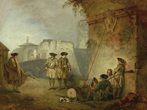Antoine Watteau - The Portal of Valenciennes | Антуан Ватто