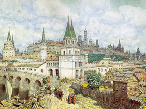 Аполлинарий Михайлович Васнецов - Расцвет Кремля. Всехсвятский мост