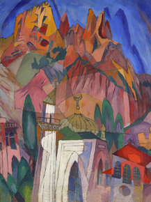 Аристарх Лентулов - Старый замок в Крыму. Алупка. 1916