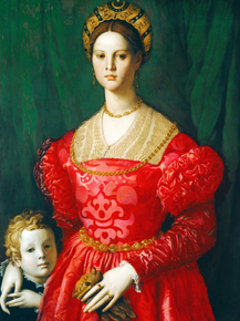 Bronzino - A Young Woman and Her Little Boy | Бронзино