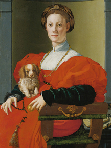 Bronzino - Portrait of a Lady with a Lapdog | Бронзино