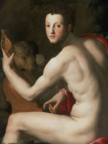 Bronzino - Portrait of Cosimo I de Medici as Orpheus, 1572 | Бронзино