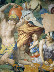 Bronzino - The falling of the Manna | Бронзино