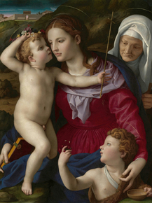 Bronzino - Virgin and Child with Saint Elizabeth and Saint John | Бронзино