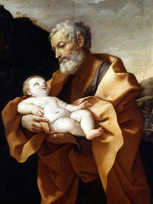 Guido Reni - Saint Joseph with Baby Jesus | Гвидо Рени