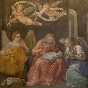 Guido Reni - The Madonna Sewing | Гвидо Рени