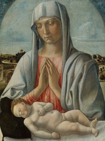 Giovanni Bellini - Madonna Adoring the Sleeping Child | Джованни Беллини