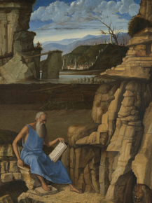 Giovanni Bellini - Saint Jerome reading in a Landscape | Джованни Беллини