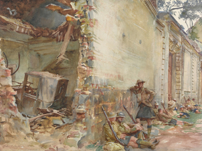 John Singer Sargent - A street in Arras | Джон Сингер Сарджент