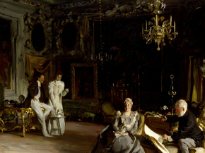 John Singer Sargent - An Interior in Venice | Джон Сингер Сарджент