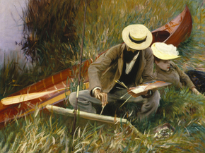 John Singer Sargent - An Out-of-Doors Study | Джон Сингер Сарджент