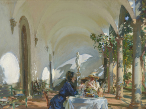 John Singer Sargent - Breakfast in the Loggia | Джон Сингер Сарджент