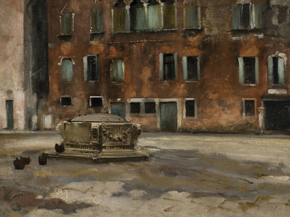 John Singer Sargent - Campo Saint Agnese, Venice | Джон Сингер Сарджент