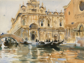 John Singer Sargent - Rio dei Mendicanti, Venice | Джон Сингер Сарджент