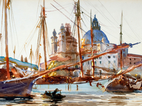 John Singer Sargent - Santa Maria Della Salute Church | Джон Сингер Сарджент