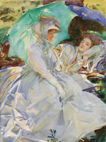 John Singer Sargent - Simplon Pass Reading | Джон Сингер Сарджент