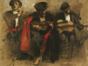 John Singer Sargent - Study for Seated Musicians | Джон Сингер Сарджент
