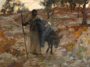 John Singer Sargent - The Flight into Egypt | Джон Сингер Сарджент