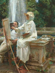 John Singer Sargent - The Fountain, Villa Torlonia | Джон Сингер Сарджент