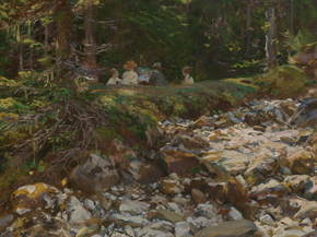 John Singer Sargent - The Master and His Pupils | Джон Сингер Сарджент