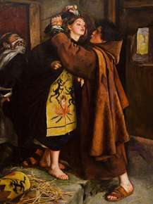 John Everett Millais - The Escape of a Heretic | Джон Эверетт Милле