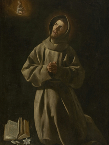 Francisco de Zurbaran - Apparition of Jesus Child | Франсиско де Сурбаран