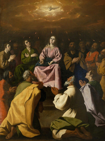 Francisco de Zurbaran - La Pentecostes | Франсиско де Сурбаран