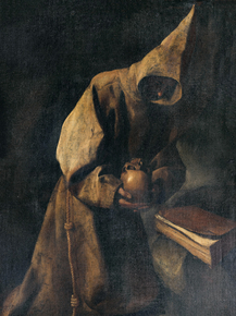 Francisco de Zurbaran - Saint Francis in Meditation | Франсиско де Сурбаран