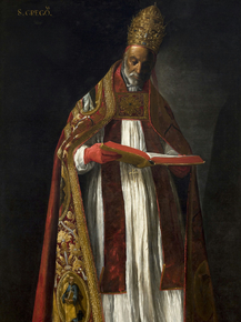 Francisco de Zurbaran - Saint Gregory the Great | Франсиско де Сурбаран