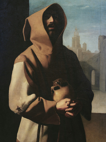 Francisco de Zurbaran - San Francisco de Asis en extasis | Франсиско де Сурбаран