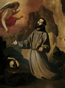 Francisco de Zurbaran - San Francisco, quien recibe | Франсиско де Сурбаран