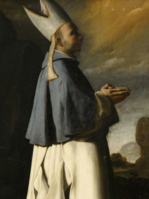 Francisco de Zurbaran - San Hugo, Bishop of Grenoble | Франсиско де Сурбаран