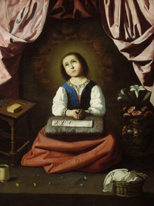 Francisco de Zurbaran - The Young Virgin | Франсиско де Сурбаран