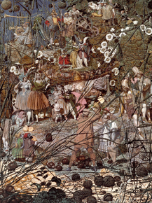 Richard Dadd | Ричард Дадд - Мастерский замах сказочного дровосека