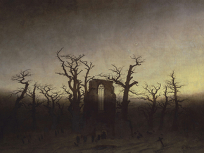 Caspar David Friedrich - Abbey among Oak Trees | Каспар Давид Фридрих