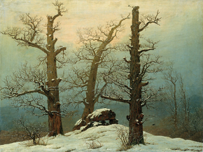 Caspar David Friedrich - Cairn in Snow | Каспар Давид Фридрих