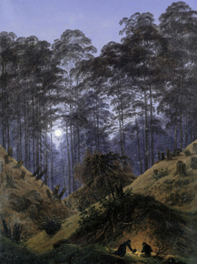 Caspar David Friedrich - Forest by Moonlight | Каспар Давид Фридрих