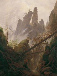 Caspar David Friedrich - Rocky Landscape | Каспар Давид Фридрих