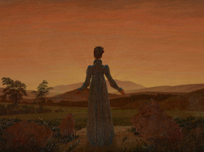 Caspar David Friedrich - Woman in front of Sun | Каспар Давид Фридрих