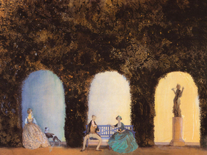 Константин Сомов - В боскете, 1899