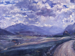 Lovis Corinth - Inn Valley Landscape | Ловис Коринт
