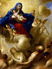 Luca Giordano - Madonna and Child with Souls in Purgatory | Лука Джордано